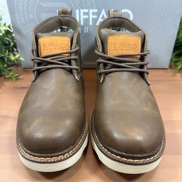 Buffalo David Bitton Men's Metcalf Brown Chukka Boots Size 12 - Picture 3 of 7